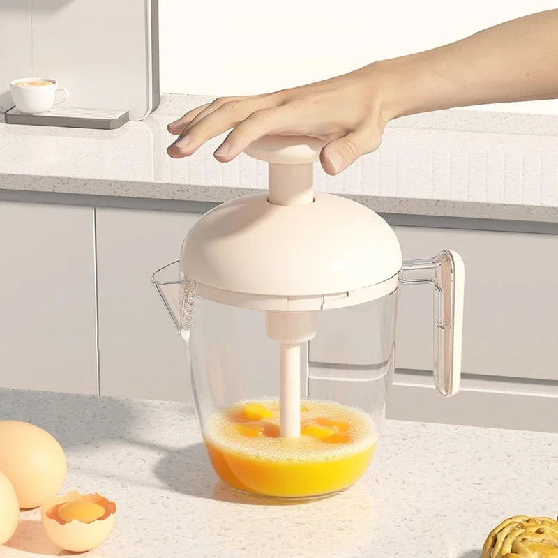 Manual Press Handheld Egg Beater