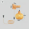 Natural Rattan Wicker Bamboo Wall Lamp