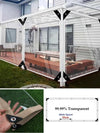 Transparent PVC Balcony Rainproof Tarpaulin Fence
