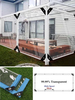 Transparent PVC Balcony Rainproof Tarpaulin Fence