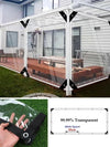 Transparent PVC Balcony Rainproof Tarpaulin Fence