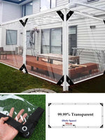 Transparent PVC Balcony Rainproof Tarpaulin Fence