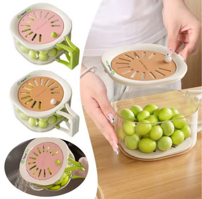 Nestora™ 2-in-1 Foldable Fruit & Veg Strainer