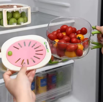 Nestora™ 2-in-1 Foldable Fruit & Veg Strainer
