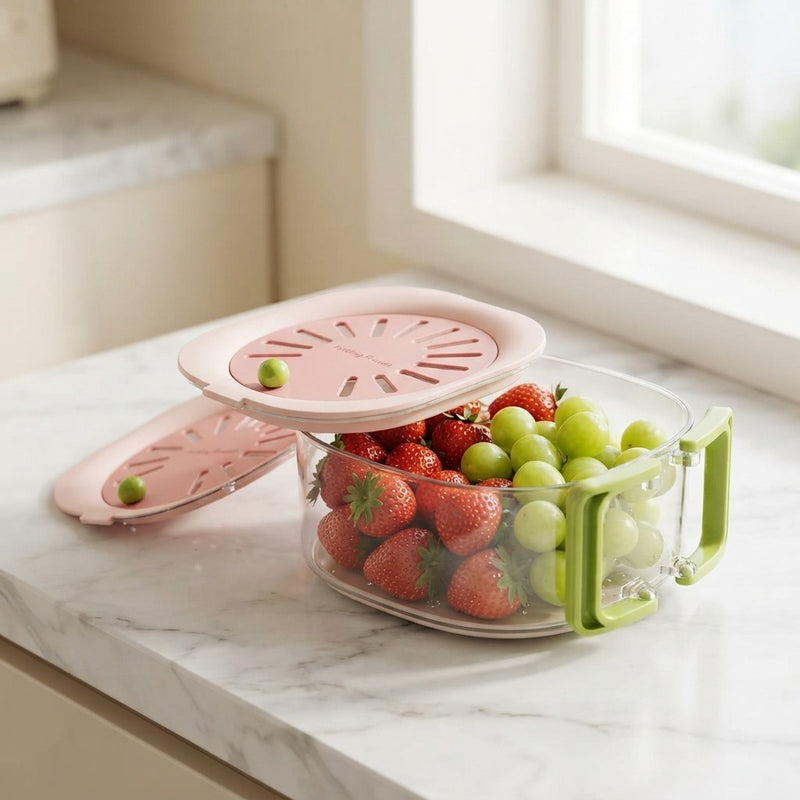Double Layer Foldable Fruit Strainer